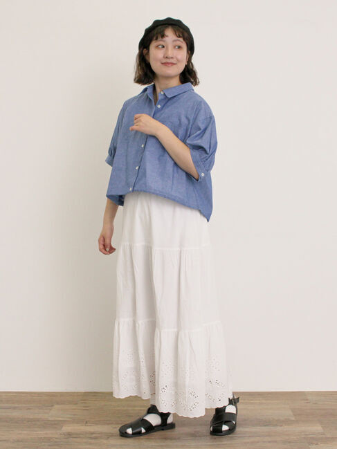 Samansa Mos2「ショート丈シャツ」|シャツ・ブラウス|