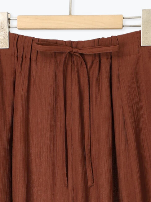 Samansa Mos2 blue「楊柳ガウチョパンツ」|その他|