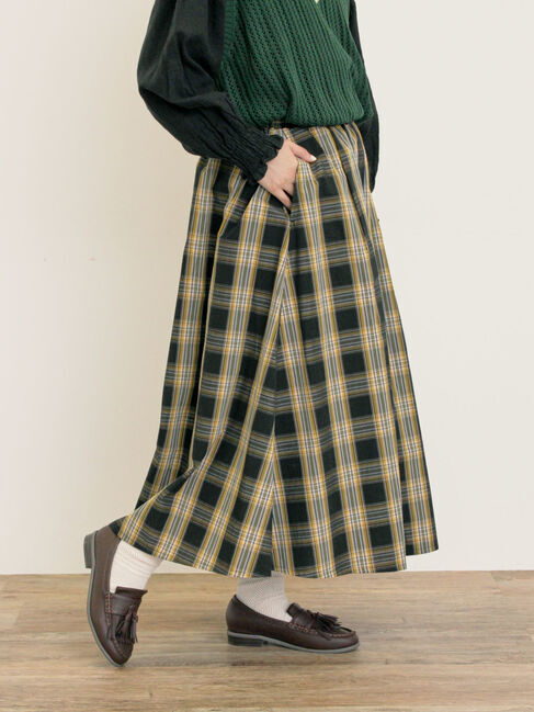 Samansa Mos2「柄アソートタックスカート」|スカート|