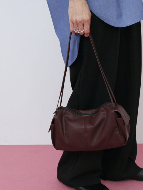 Samansa Mos2 blue「ダブルストラップミニバッグ」|その他|