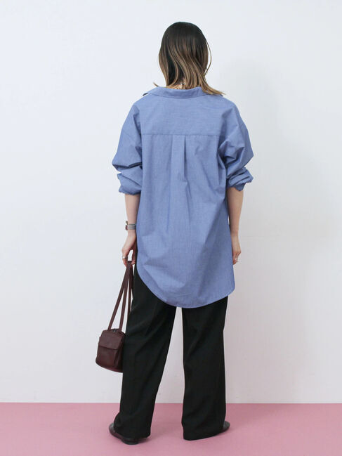 Samansa Mos2 blue「ダブルストラップミニバッグ」|その他|