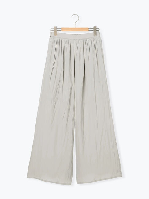 Samansa Mos2 blue「◎ビンテージサテンイージーパンツ」|その他|