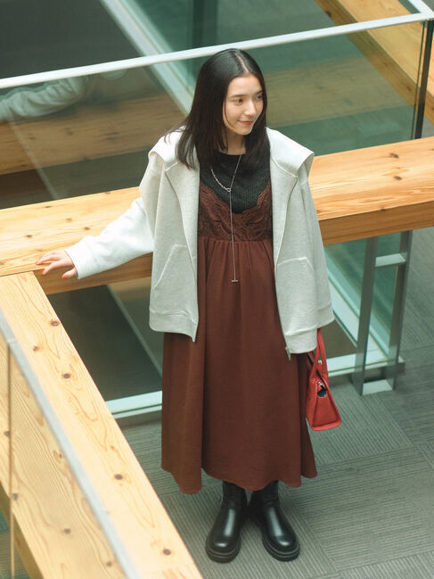 Samansa Mos2 blue「ダンボールフードジャケット」|その他|