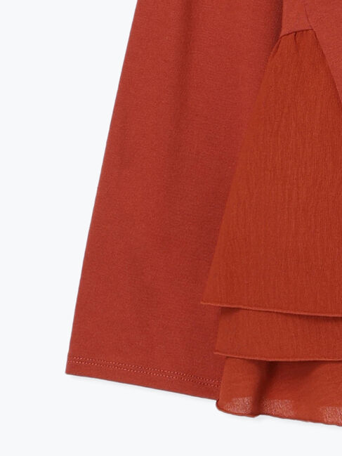 Samansa Mos2 blue「ペプラムドッキングカットソー」|Tシャツ・カットソー|