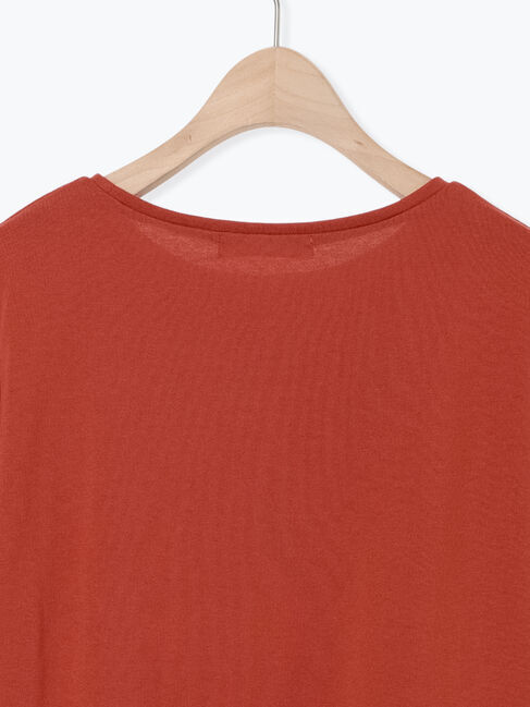 Samansa Mos2 blue「ペプラムドッキングカットソー」|Tシャツ・カットソー|