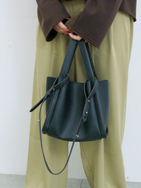 Samansa Mos2 blue「ポーチ付2WAYスクエアバッグ」|その他|