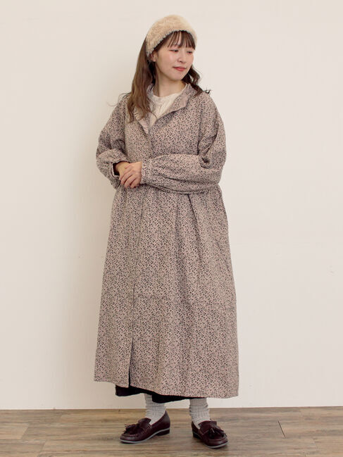 Samansa Mos2「【Cross&times;Linen】フリルワンピース《S/Mサイズ》」|ワンピース|ベージュ