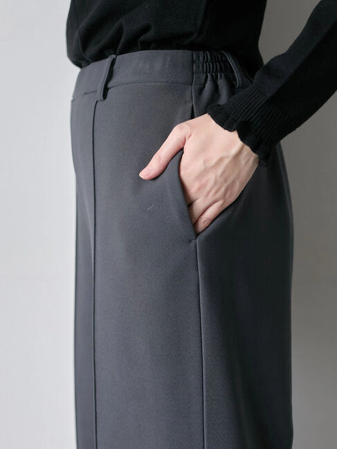 Samansa Mos2 blue「カットジョーゼット裏ボンディングパンツ」|その他|