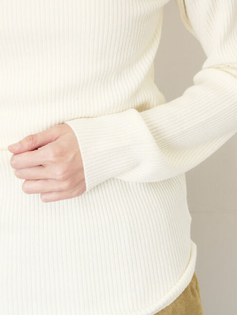 Samansa Mos2「【マシンウォッシャブル】もちもちリブタートルネックニット」|ニット・セーター|