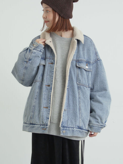 Samansa Mos2「デニムボアジャケット」|その他|
