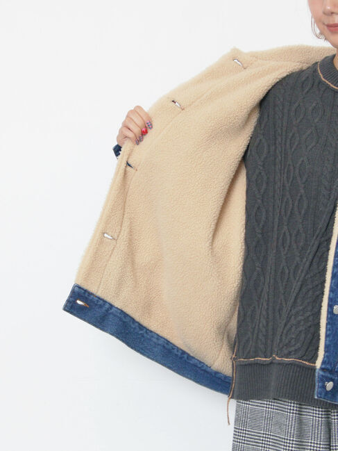 Samansa Mos2「デニムボアジャケット」|その他|