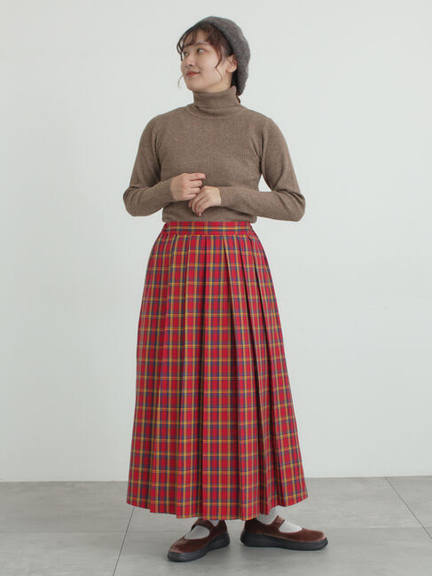 Samansa Mos2「【帯電防止裏地】柄アソートプリーツスカート」|スカート|