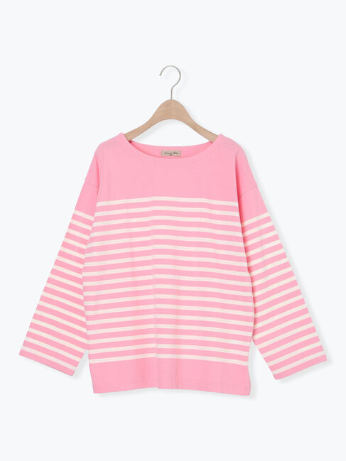 Samansa Mos2「パネルボーダーバスクシャツ」|Tシャツ・カットソー|