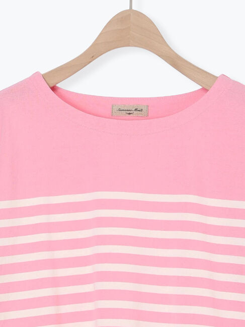 Samansa Mos2「パネルボーダーバスクシャツ」|Tシャツ・カットソー|