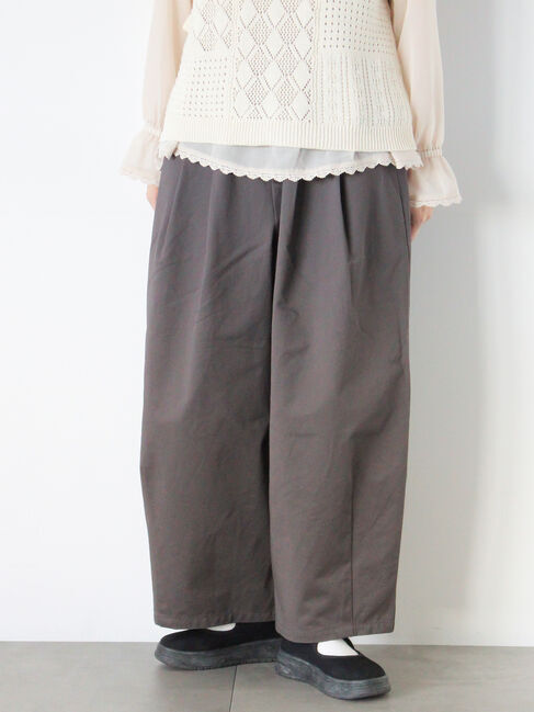 Samansa Mos2「【M/Lサイズ】タックワイドパンツ」|その他|