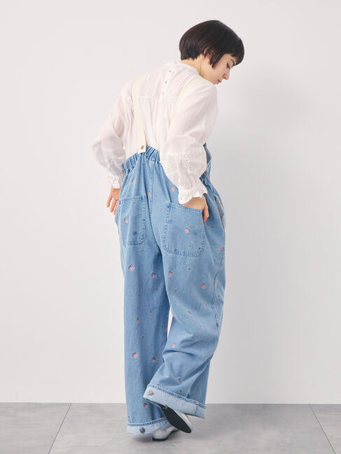 Samansa Mos2「【オーガニックコットン】デニムサロペット」|その他|