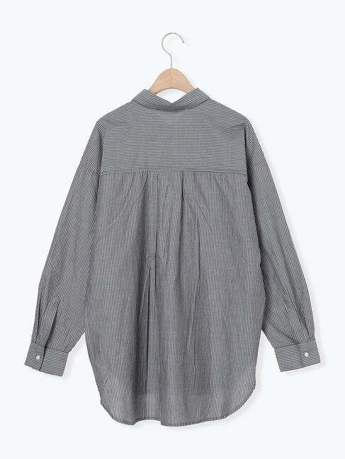 Samansa Mos2「ワンポイント刺繍オーバーシャツ」|シャツ・ブラウス|