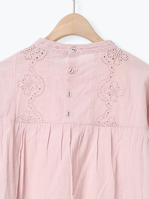 Samansa Mos2「スタンドカラーレースブラウス」|シャツ・ブラウス|