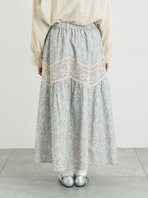 Samansa Mos2「柄アソートティアードレーススカート」|スカート|