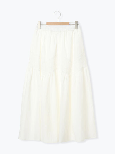 Samansa Mos2「柄アソートティアードレーススカート」|スカート|