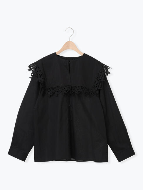 Samansa Mos2「ビッグスクエア襟ブラウス」|シャツ・ブラウス|