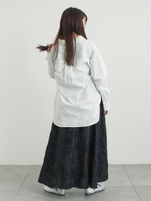 Samansa Mos2「花柄テープ刺繍フレアスカート」|スカート|