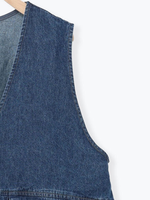 Samansa Mos2「Vネックオーバーベスト」|ダウンベスト・ベスト|