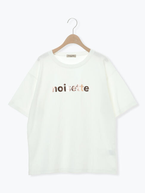 Samansa Mos2「【接触冷感】箔プリントTシャツ」|Tシャツ・カットソー|