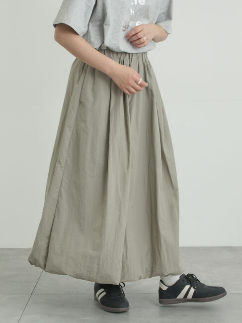 Samansa Mos2「バルーンスカート」|スカート|カーキ
