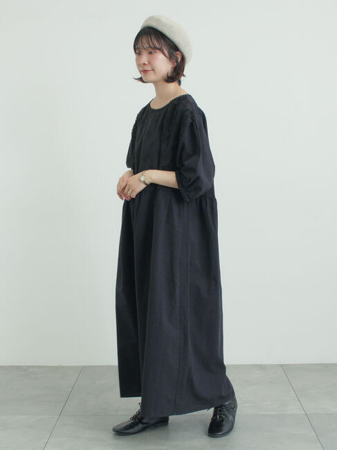 Samansa Mos2「胸元レース貼りワンピース」|ワンピース|