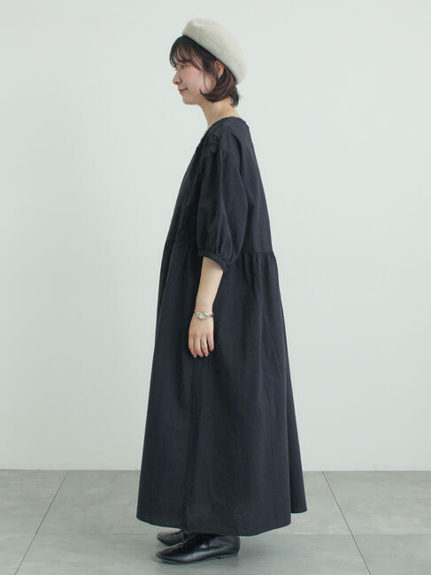 Samansa Mos2「胸元レース貼りワンピース」|ワンピース|