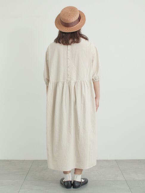 Samansa Mos2「胸元レース貼りワンピース」|ワンピース|