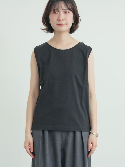 Samansa Mos2「【汗染み防止】ノースリーブTシャツ」|Tシャツ・カットソー|