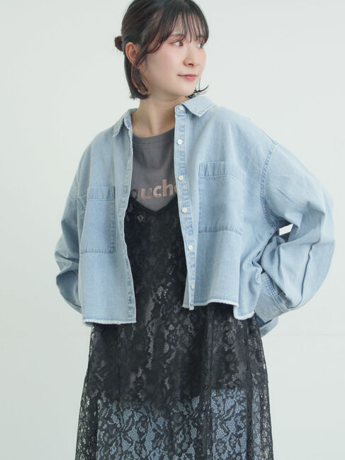 Samansa Mos2「前後2WAYレースキャミソール」|シャツ・ブラウス|