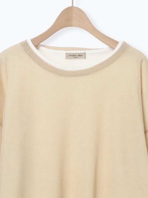 Samansa Mos2「インナーセットプルオーバーニット」|ニット・セーター|