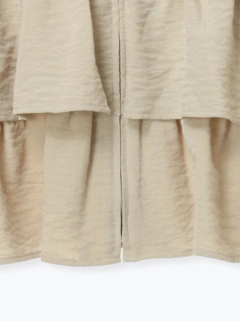 Samansa Mos2「(セットアップ可)フリルジップベスト」|ダウンベスト・ベスト|