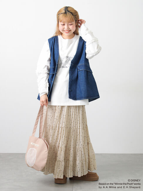 Samansa Mos2「【Disney】くまのプーさん/レース付き丸バッグ」|その他|