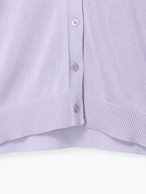 Samansa Mos2「襟フリルニットカーディガン」|カーディガン|