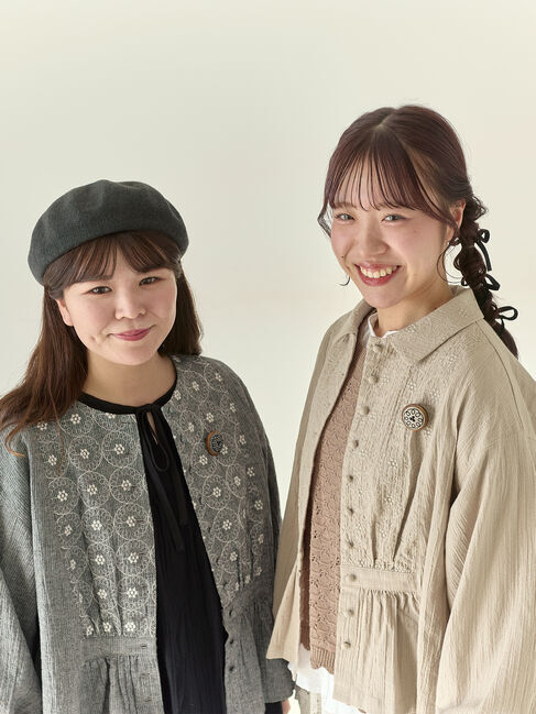 Samansa Mos2「【Cross&times;Staff】ブローチ付シャツジャケット」|その他|