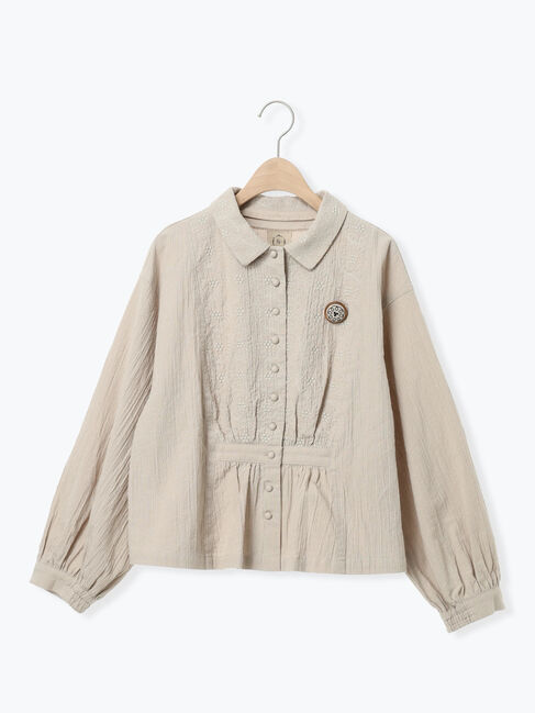 Samansa Mos2「【Cross&times;Staff】ブローチ付シャツジャケット」|その他|