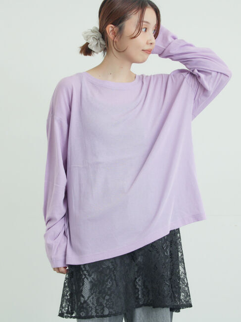 Samansa Mos2「ガーゼ天竺ゆるカットソー」|Tシャツ・カットソー|