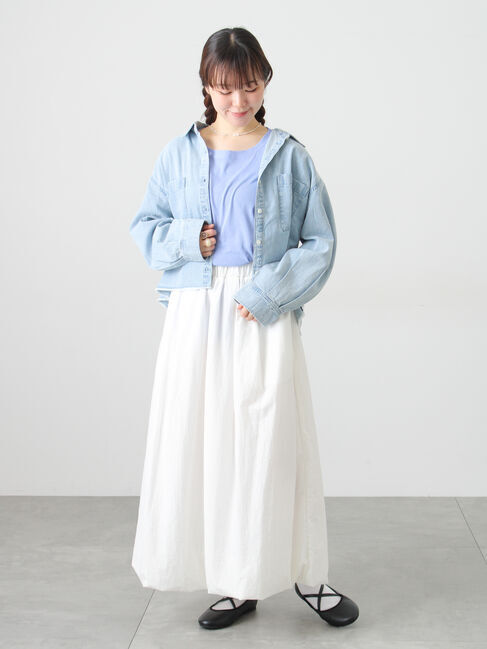 Samansa Mos2「ガーゼ天竺ゆるカットソー」|Tシャツ・カットソー|