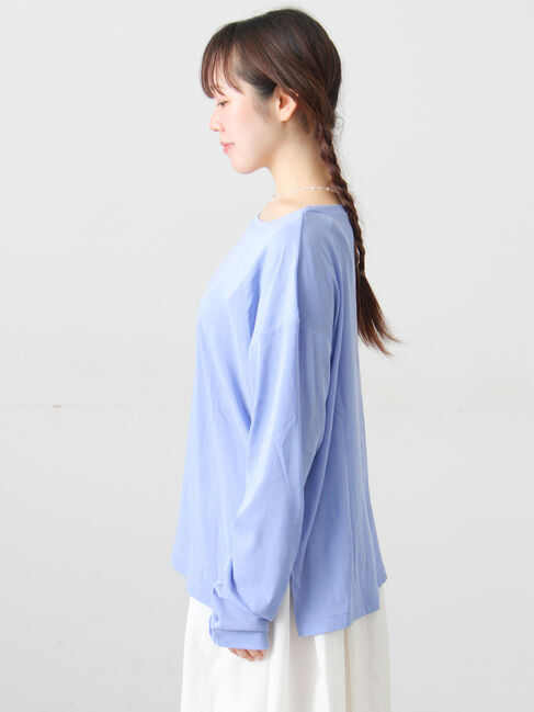 Samansa Mos2「ガーゼ天竺ゆるカットソー」|Tシャツ・カットソー|