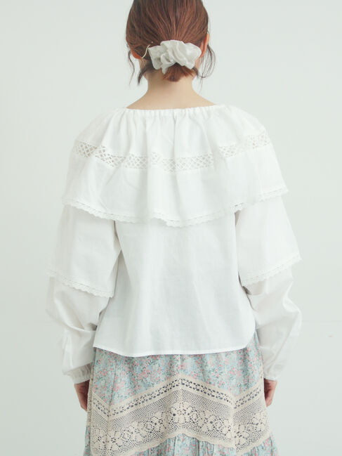 Samansa Mos2「レースボレロブラウス」|シャツ・ブラウス|