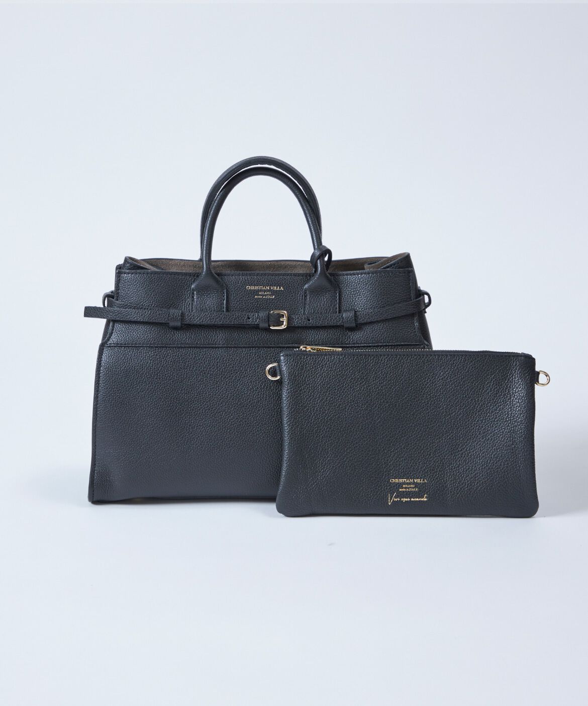 INED「《SUPERIOR CLOSET》ポーチ付きレザートートバッグ《CHRISTIAN VILLA》」|トートバッグ|