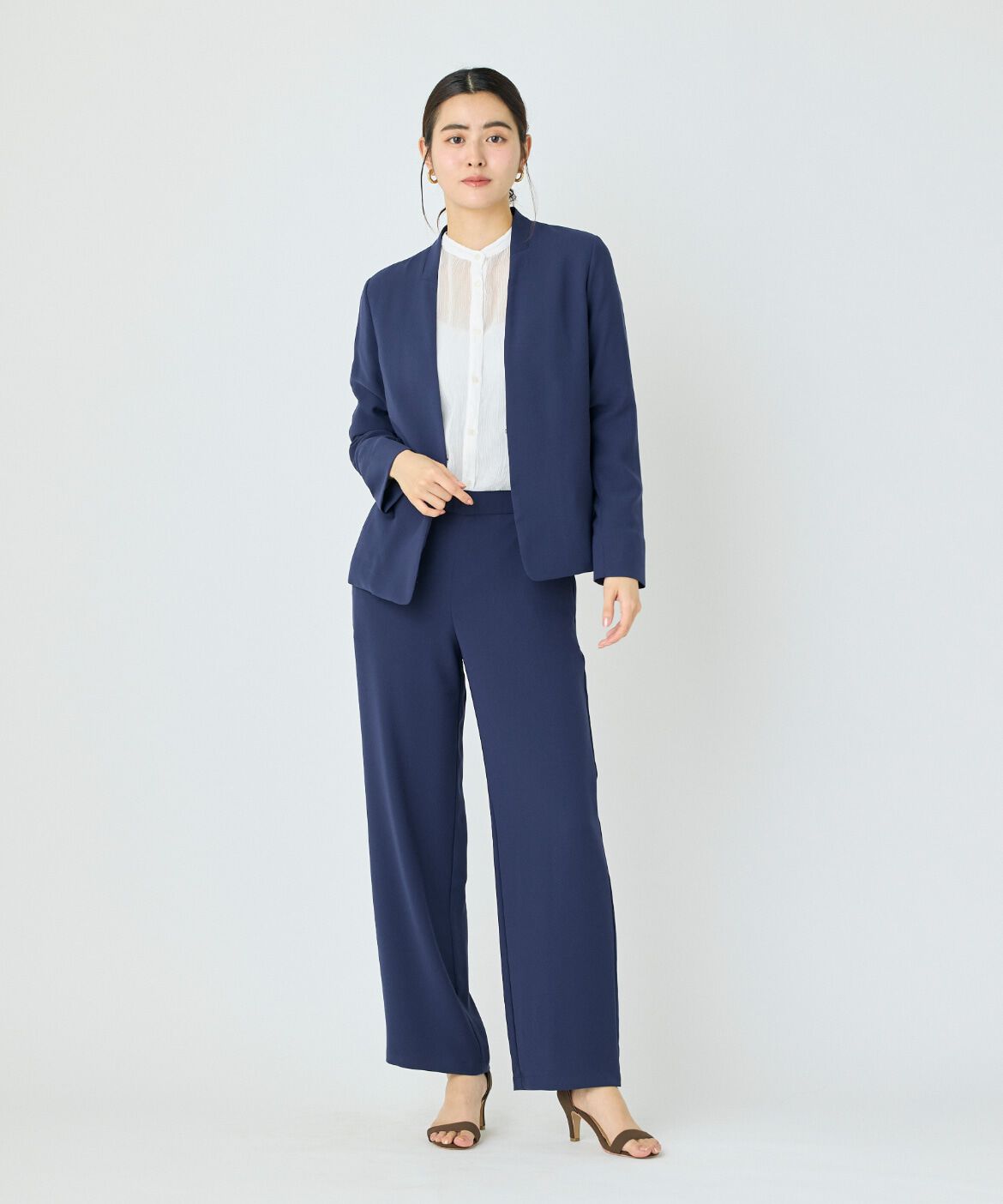 DAY by DAY it&rsquo;s international「バックサテンノーカラージャケット」|ノーカラージャケット|