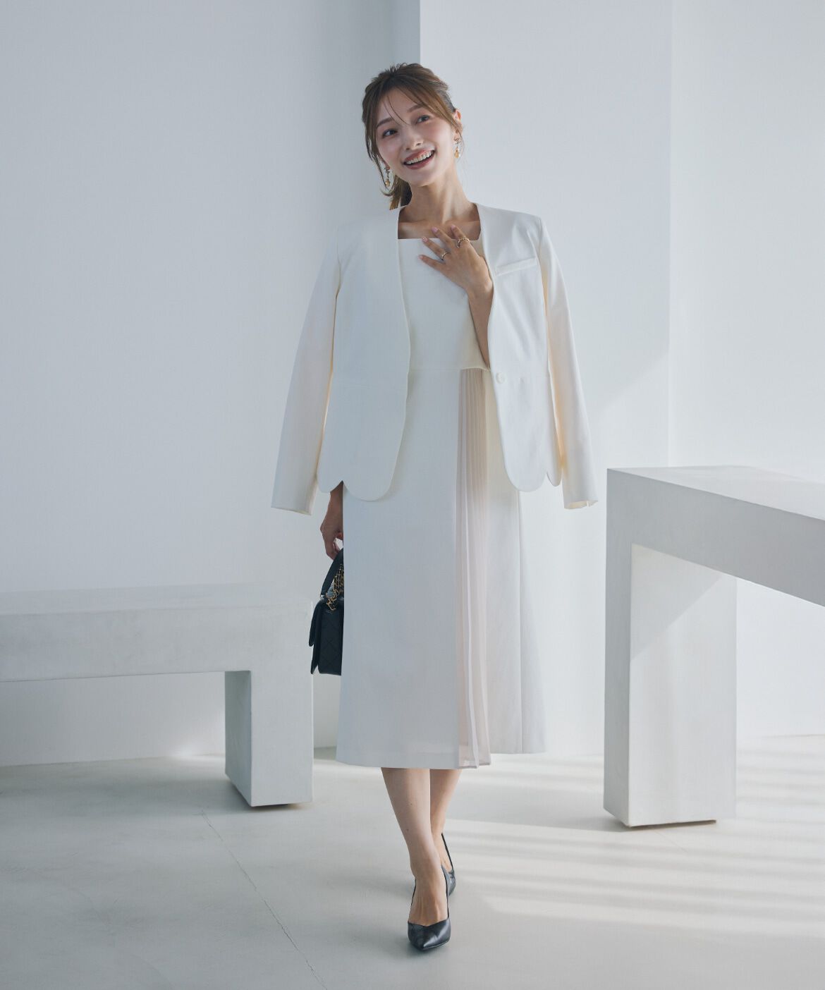 Maglie le cassetto「《ﾌﾟﾗｽｻｲｽﾞ》ﾊﾝｻﾑｽｶﾗｯﾌﾟｼﾞｬｹｯﾄ《M Maglie le cassett」|ノーカラージャケット|