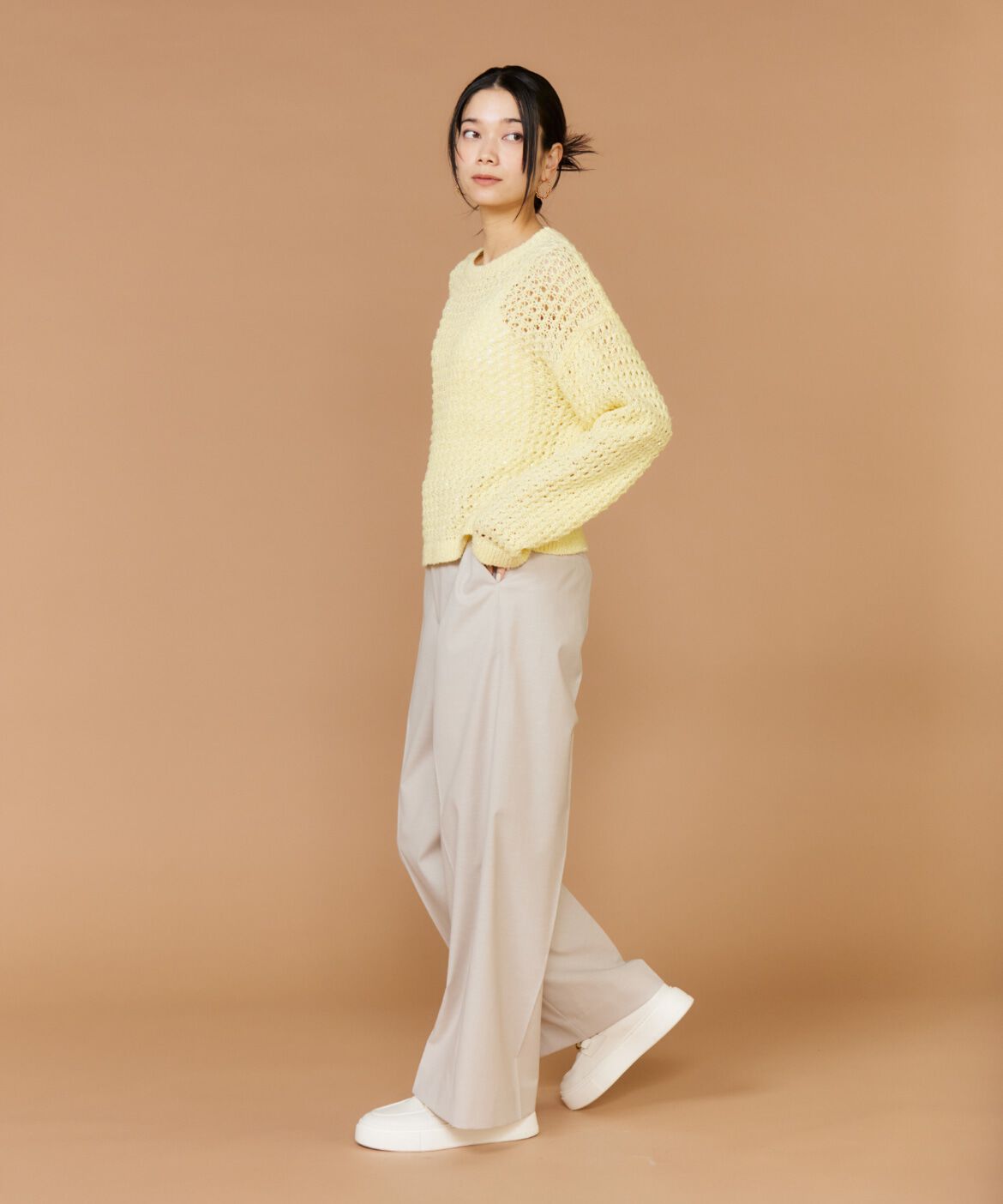 INED「スパンコールニット」|ニット・セーター|