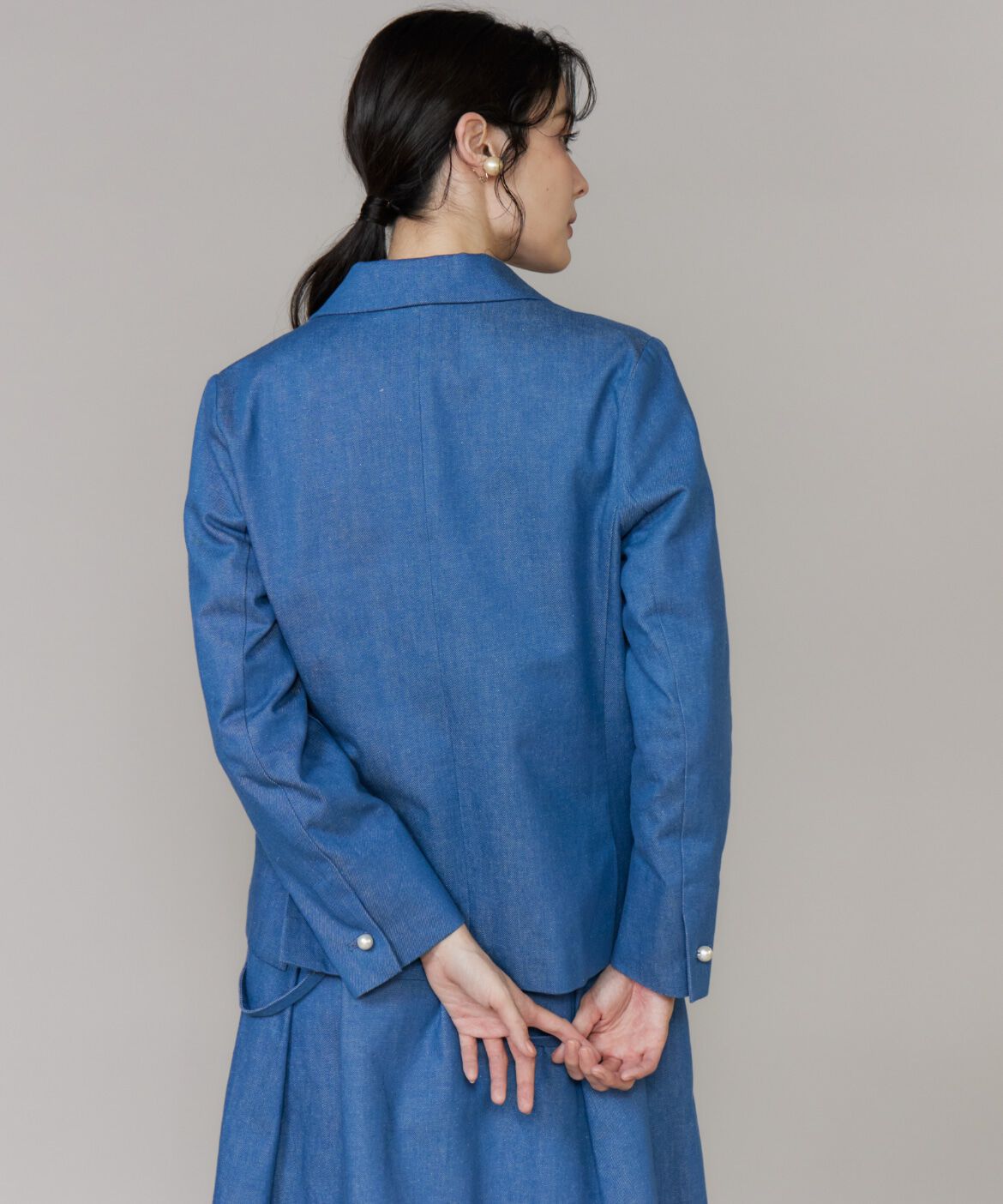 Maglie le cassetto「《WEB・POPUP限定》刺繍コンパクトデニムジャケット《M Maglie le cassetto》」|デニムジャケット|