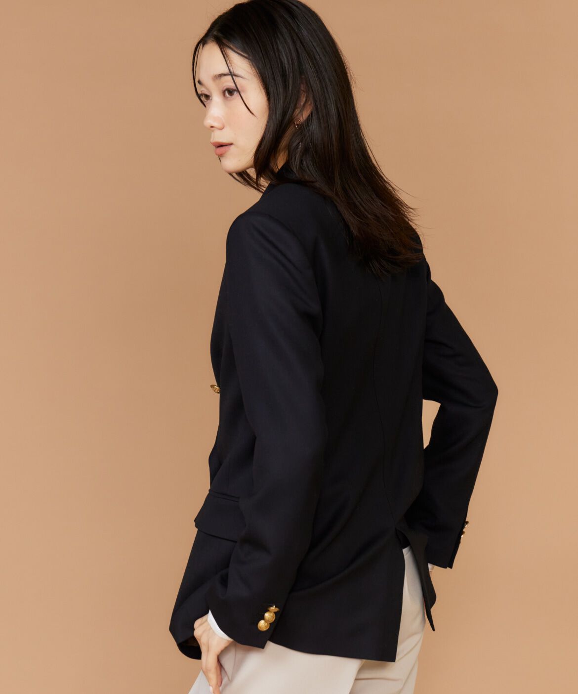 INED「ダブルブレストジャケット」|テーラードジャケット|